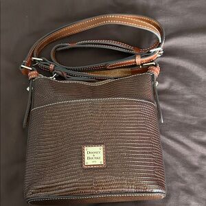 Dooney & Bourke Textured Brown Crossbody